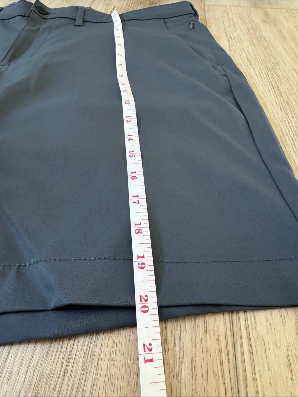Men's Flat Front Performance Shorts - Gray